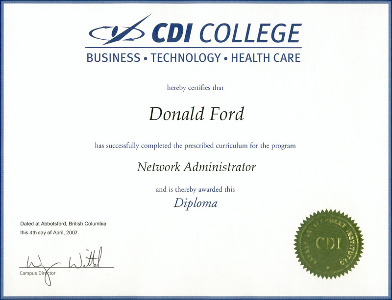 CDI Diploma
